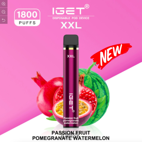 IGET Bar Sale - xxl - 1 800 ťahov LR6L68664 passionfruit granátové jablko vodný melón