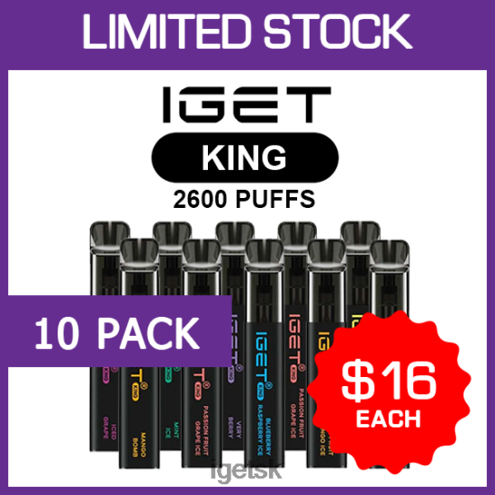 IGET Bar Sale - king - 2600 ťahov - 10 bal LR6L68504