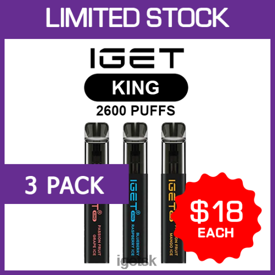 IGET Wholesale - king - 2600 ťahov - 3 bal LR6L68476