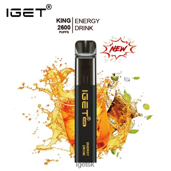 IGET Vape Shop - king - 2600 ťahov LR6L68567 energetický nápoj s ľadom