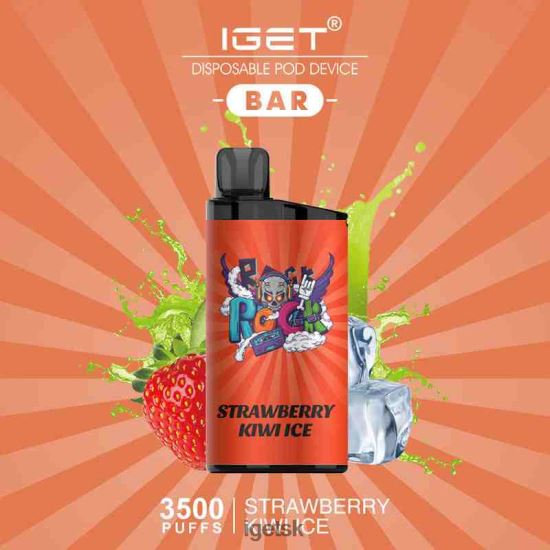 IGET Bar Shop - bar - 3500 ťahov LR6L68587 jahodový ľad s kiwi