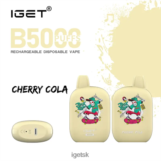 IGET Vape Shop - b5000 LR6L68316 čerešňová cola