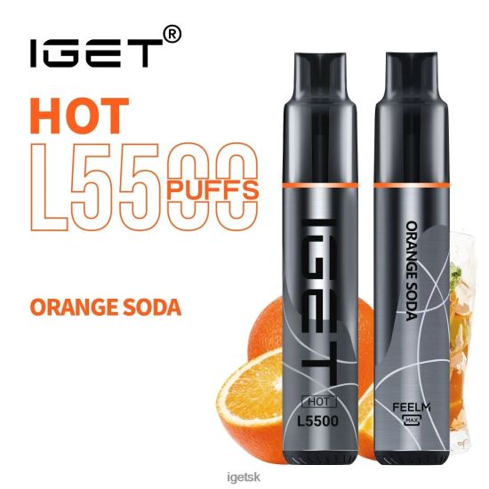 IGET Slovensko - hot - 5500 ťahov LR6L68481 pomarančová sóda