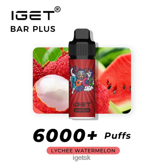 IGET Wholesale - bar plus - 6000 ťahov LR6L68606 liči vodný melón