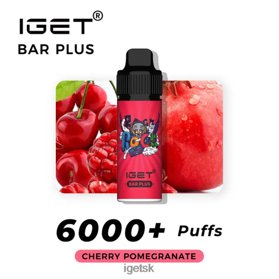 IGET Bar Shop - bar plus 6000 ťahov LR6L68243 čerešňové granátové jablko