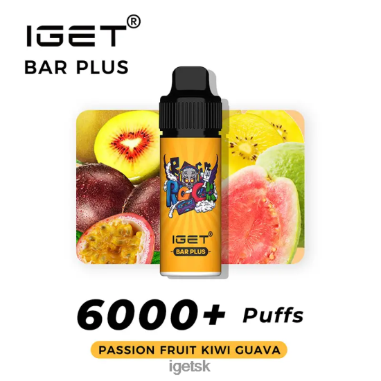 IGET Shop - bar plus 6000 ťahov LR6L68251 mučenka kiwi guava