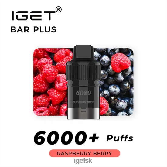 IGET Bar Sale - bar plus pod 6000 ťahov LR6L68256 malina bobule