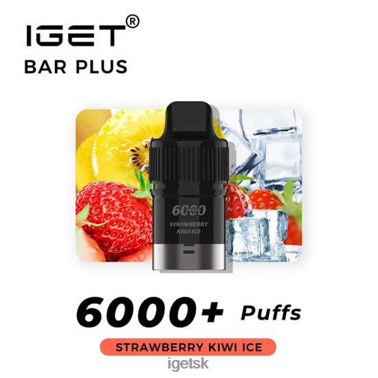 IGET Wholesale - bar plus pod 6000 ťahov LR6L68257 jahodový ľad s kiwi