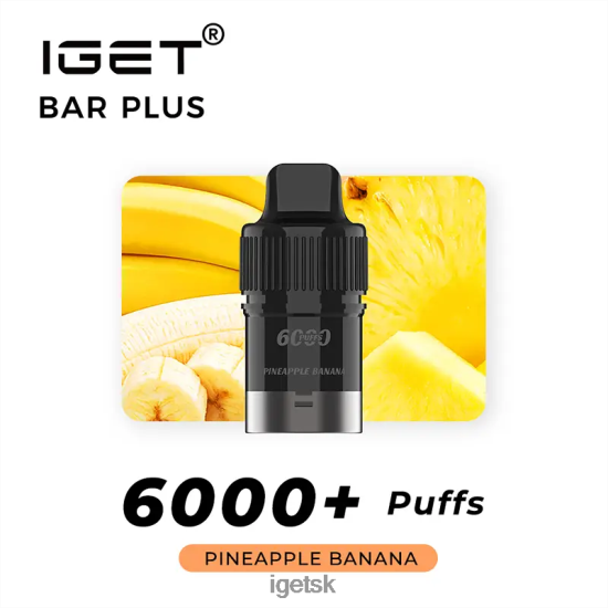 IGET Discount - bar plus pod 6000 ťahov LR6L68268 ananás banán