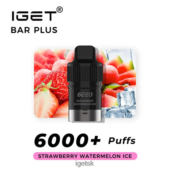 IGET Shop - bar plus pod 6000 ťahov LR6L68271 jahodový melónový ľad