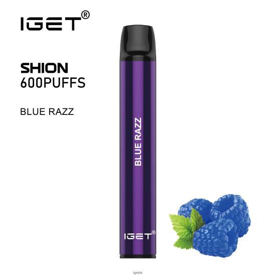 IGET Bar Shop - 3 x shion LR6L685 modrý razz