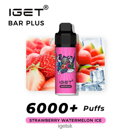 IGET SK - bar plus súprava na vape bez obsahu nikotínu LR6L68369 jahodový melónový ľad