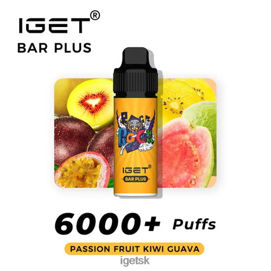 IGET Vape Sale - bar plus súprava na vape bez obsahu nikotínu LR6L68375 mučenka kiwi guava