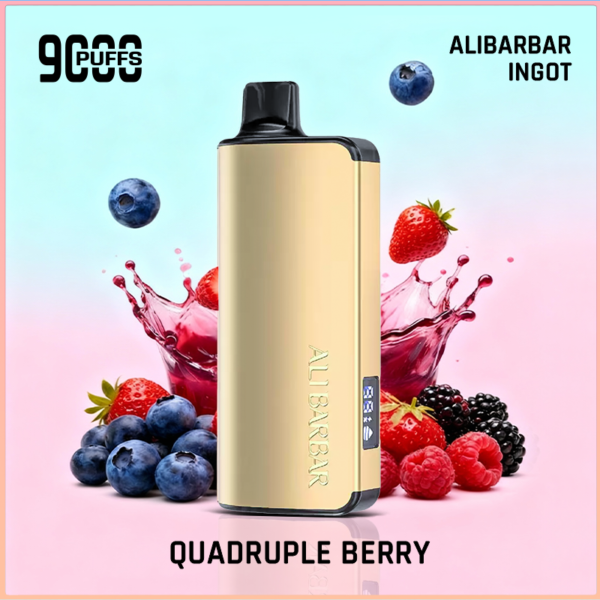 Alibarbar Ingot Quadruple Berry 9000 Puffs