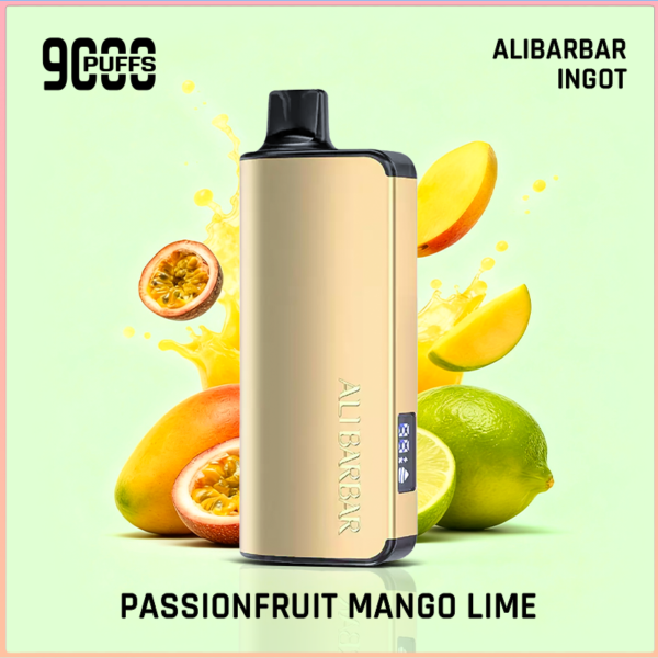 7-1.png Alibarbar Ingot Passion Fruit Mango Lime 9000 Puffs