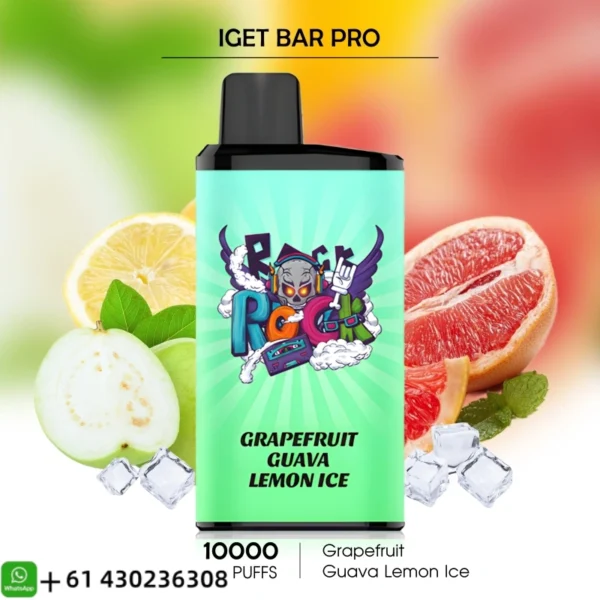 9-078a.webp IGET Bar Pro Guava Lemon Ice 10000 Puffs